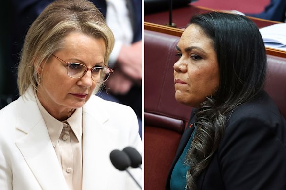 Opposition Leader Sussan Ley (left) sacked firebrand senator Jacinta Nampijinpa Price from her frontbench on Thursday.