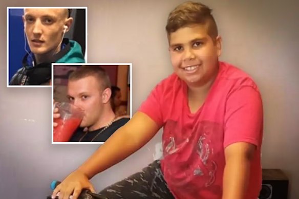 Brodie Palmer (inset bottom), Jack Brearley (top), have been sentenced for murder over the death of Cassius Turvey.