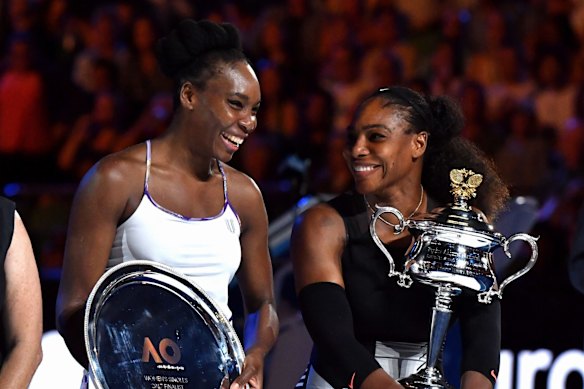 Venus Williams after being beaten by younger sister Serena in the 2017 Australian Open final.