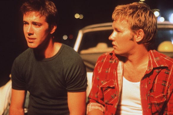 McLaren (left) and Joel Edgerton in The Secret Life of Us.