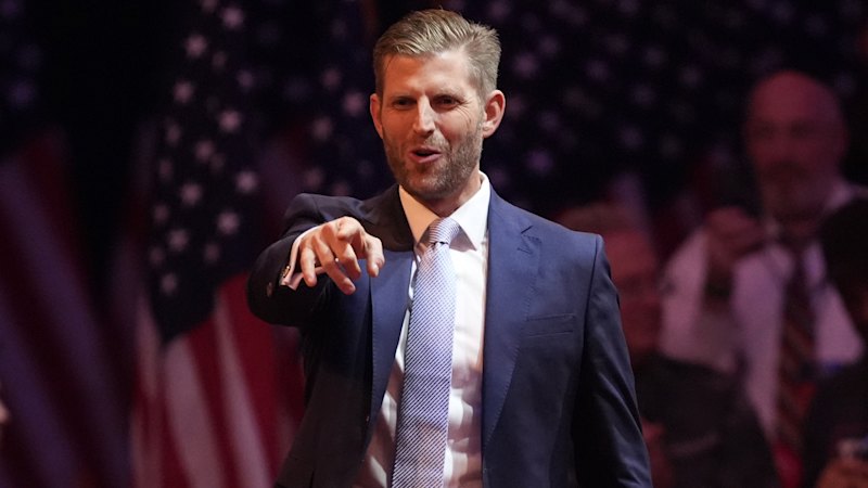 Eric Trump’s company’s valuation crashes after shares made unrestricted