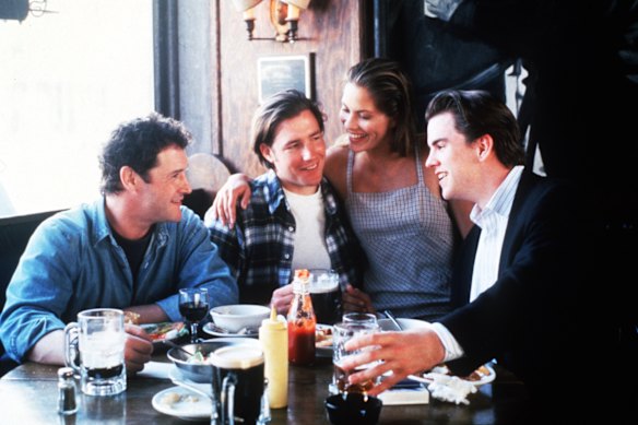 Jack Mulcahy, Edward Burns, Maxine Bahns and Michael McGlone in The Brothers McMullen.