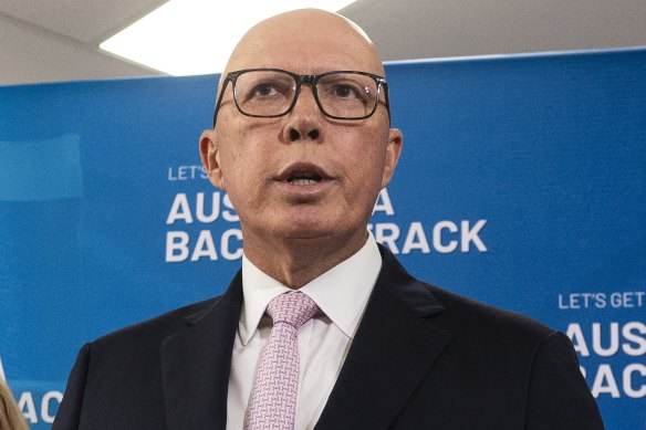 Opposition Leader Peter Dutton says he was back in Brisbane on Wednesday morning after the event on Tuesday night.
