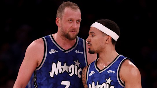 Joe Ingles and Cole Anthony were teammates at the Orlando Magic.