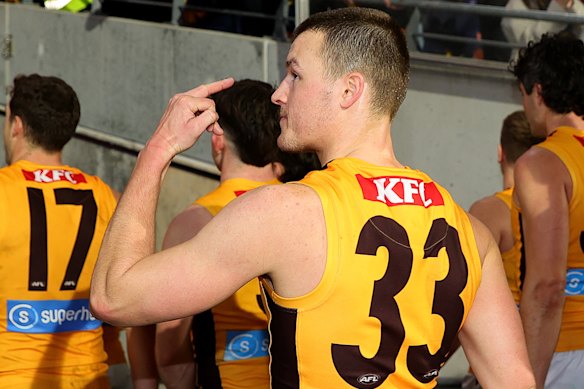 Hawthorn’s Jack Ginnivan gave the finger to Adelaide fans last time he visited Adelaide Oval.