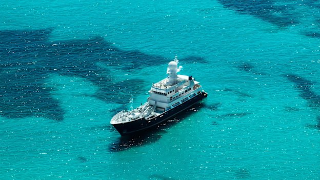 Forrest’s  $70 million 58-metre super yacht Pangaea Ocean Explorer doubles as a research vessel. 