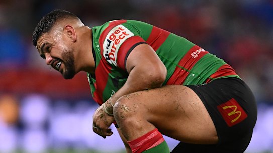 Mitchell went off with an injury towards the end of Souths’ loss to the Dolphins.