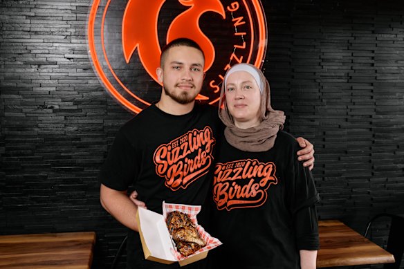 Kezra and Keshna Sefian at Sizzling Birds in Mount Gravatt East.