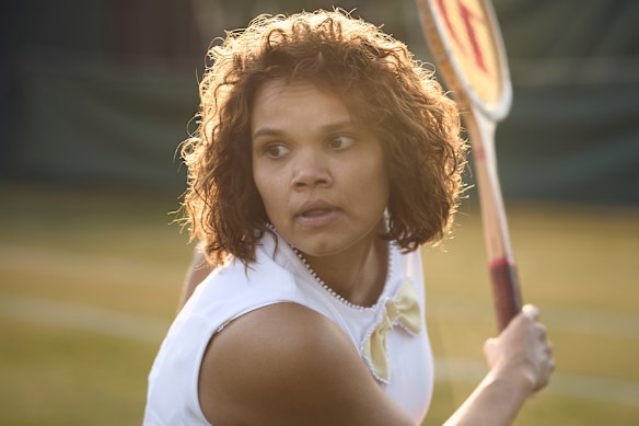 Lila McGuire plays Evonne Goolagong in the highly anticipated three-part biopic. 