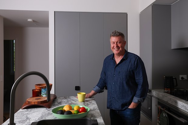 Stuart Gordon, who once lived in a large house in Dulwich Hill, has been converted to apartment living.