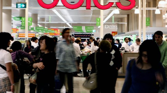 Coles has announced its staff will return to packing customer bags from Monday.