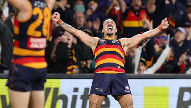 Crows star Izak Rankine.