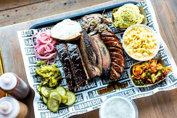 Prepare to queue for a platter at La Barbecue, Austin, Texas.
