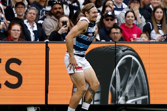 Geelong star Tom Stewart.