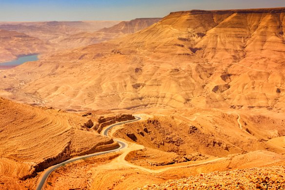 The ancient King’s Highway desert route in Jordan.