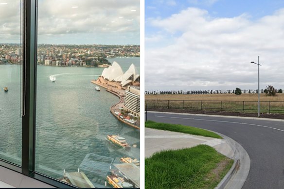 The view from an office Capital Guard claimed to have in Sydney, and the reality near its director’s home.