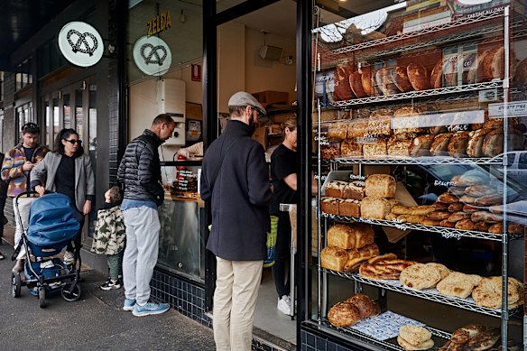 The bakery occupies a tiny space on Glen Eira Road. 