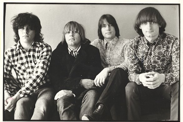   Brad Shepherd, guitar; James Baker, drums; Clyde Bramley, bass; and Faulkner, guitar. 

