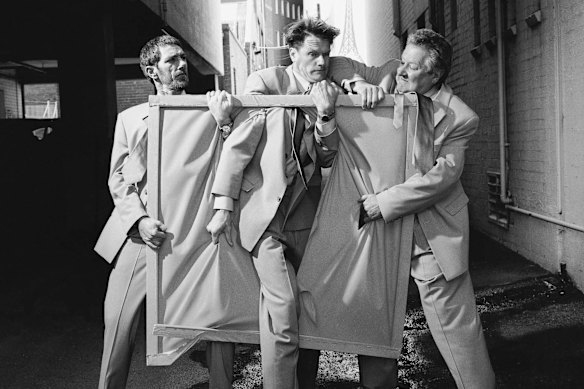 Kim Gyngell, William McInnes and John Wood starred in the MTC’s 2001 production of Art.