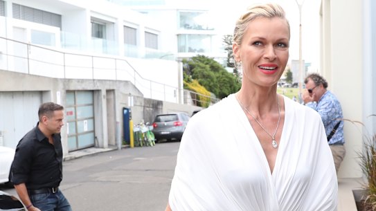 Lachlan and Sarah Murdoch at the couple's 20th anniversary party at Bondi Icebergs on Friday.