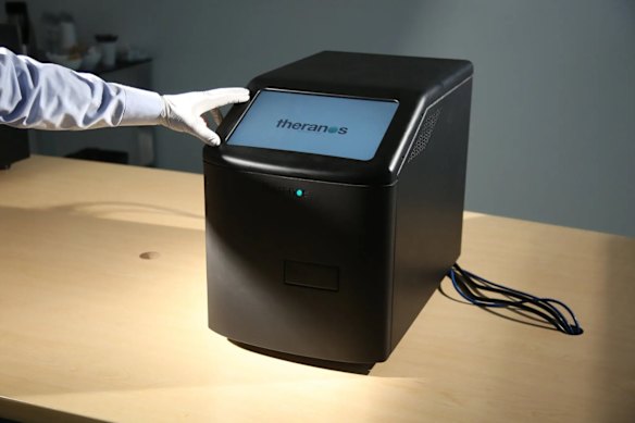 A Theranos blood-testing machine.