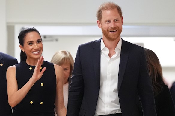 Prince Harry (pictured here alongside Meghan, the Duchess of Sussex) will visit Western Bulldogs HQ in Footscray on Wednesday.