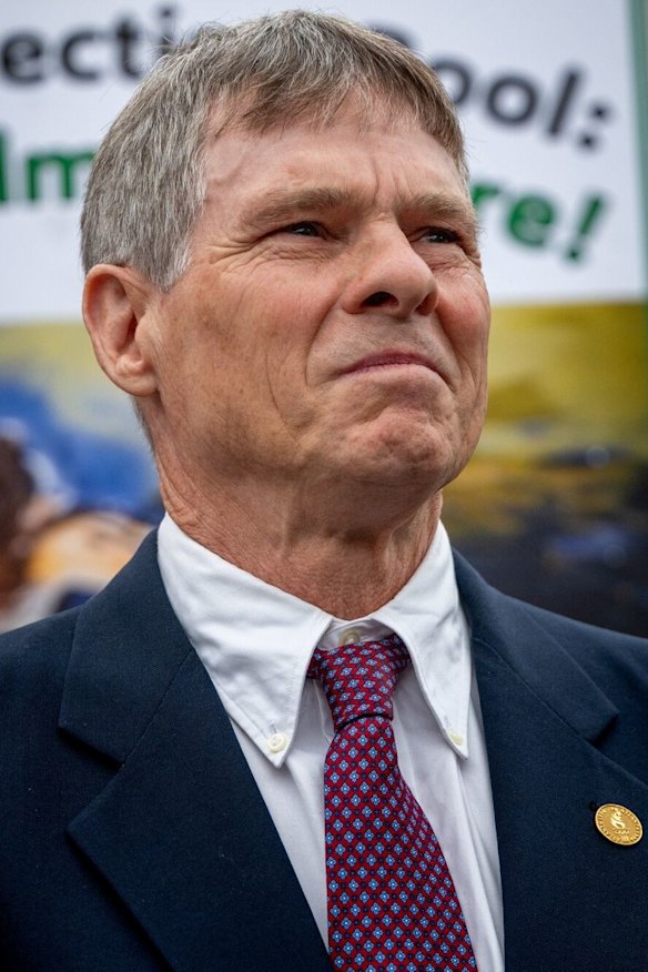 The Trump-appointed prosecutor has moved to dismiss criminal charges against former Olympian David Hearn, pictured here last month.