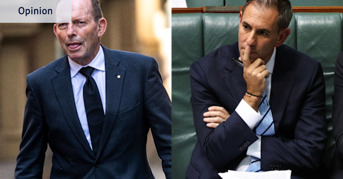 Tony Abbott and Jim Chalmers, an unlikely pair of saviours