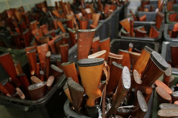 Guns collected during a previous amnesty scheme
