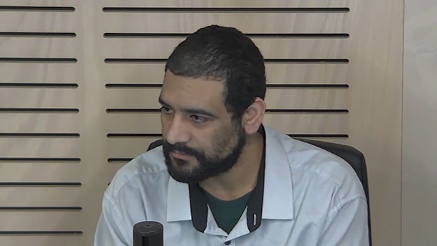 Sacked Transport for NSW official Ibrahim Helmy appears in the witness box at the ICAC inquiry on Wednesday.