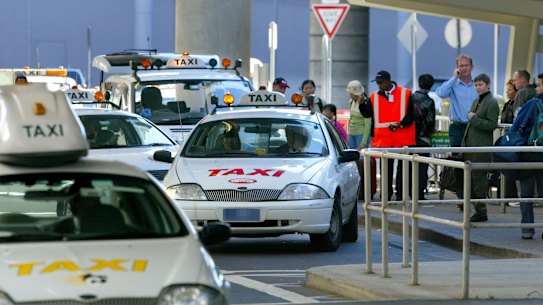 A Sydney man has been fined $32,400 over repeatedly approaching passengers at Sydney airport touting for fares, including after he had been disqualified from operating taxis