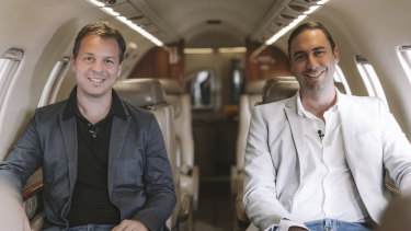Alexander Robinson and Luke Hampshire are the founders of private jet startup Airly.