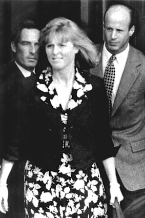 Sarah with John Bryan, right.