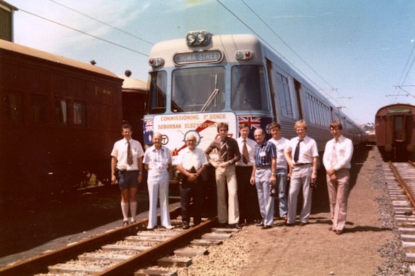 The launch of Queensland Rail’s Electric Multiple Units (EMU) in 1979.