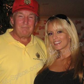 Donald Trump and Stormy Daniels successful  2006. He was 60, she was 27. He is accused of falsifying concern  records to fell  a hush-money outgo   to her.