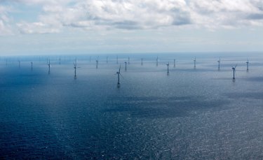 An offshore wind farm operated by RWE. The rapid shift to renewables has shaken up the country's energy market.