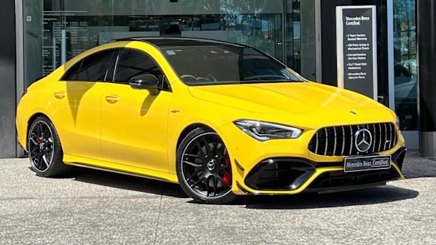 A photo of the yellow Mercedes-Benz car tendered to the ICAC inquiry.