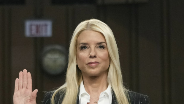 US Attorney-General Pam Bondi at her confirmation hearing.