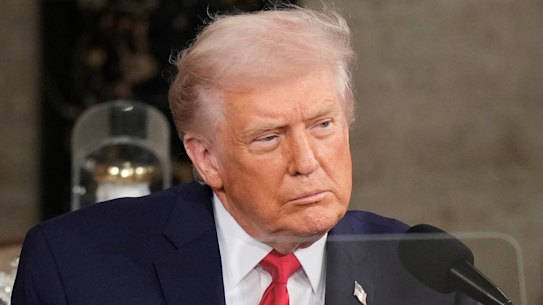 US President Donald Trump delivers his State of the Union address.