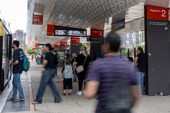 The council says buses are hitting less congestion on their route between the city and the Cultural Centre.