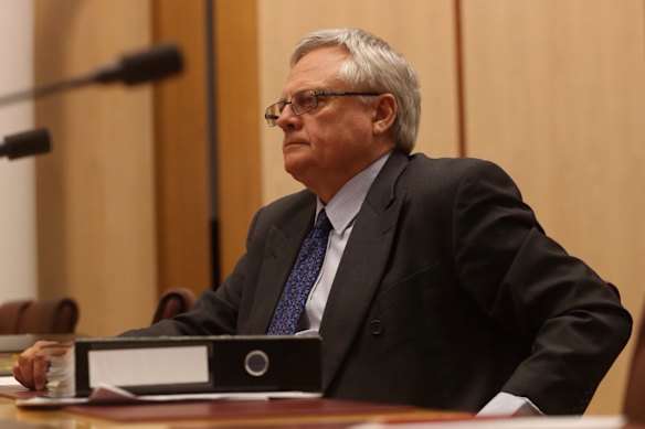 Gary Rumble in a Senate committee hearing in 2014.