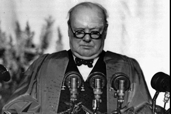 It will probably be acceptable for defectors to praise Winston Churchill, pictured, and Margaret Thatcher. For Reform, the rest of the Toris are rejects.