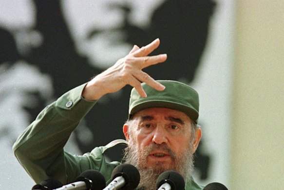 Cuba’s then-president Fidel Castro in 1997.