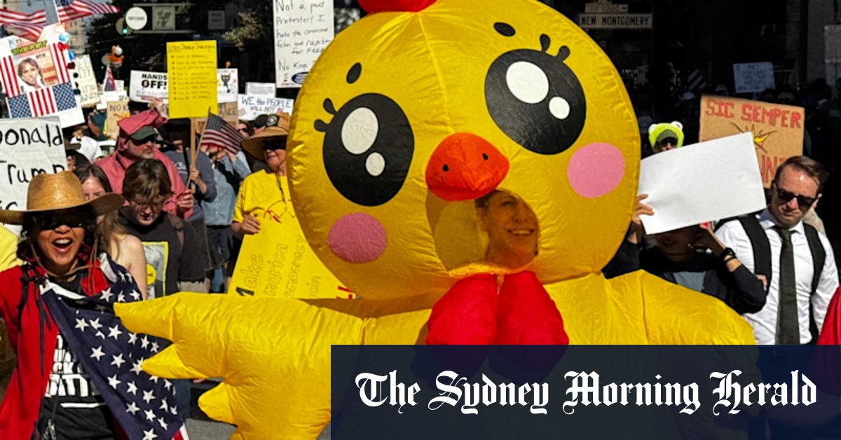 Why frogs, chickens and T. rexes are taking over anti-Trump protests