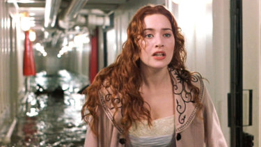 Kate Winslet in Titanic.