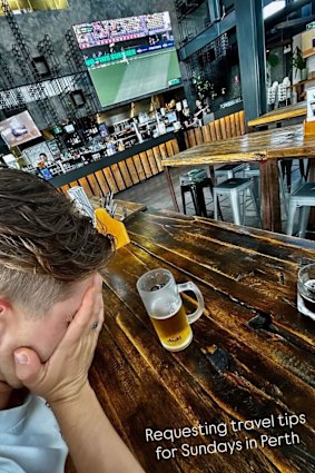 Alex Earle can’t watch as Australia win the first Ashes Test in Perth.