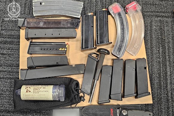 Ammunition was also seized in the raids.