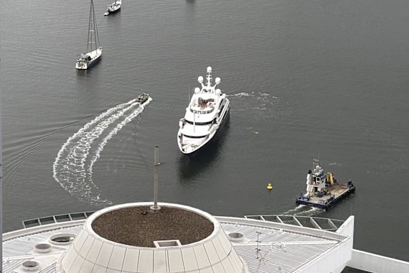 Clive Palmer’s super yacht “Australia”.