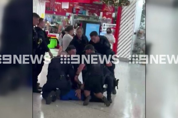 A 21-year-old man was arrested at Mount Druitt Westfield after allegedly leading police on a pursuit.