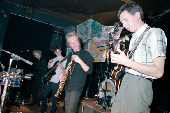 Essendon Airport perform at the Crystal Ballroom in 1982.